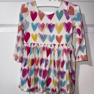 Little Sleepies Twirl Dress w/Bodysuit {Watercolor Love}